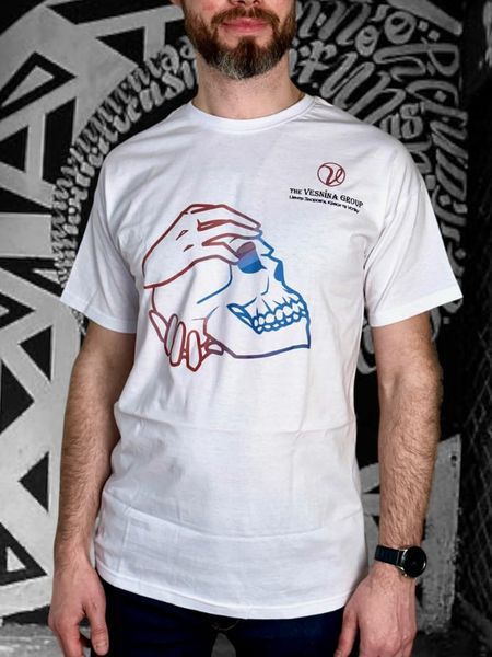 Футболка череп біла VG-TSHIRT-SKULL-WH-S фото Футболка череп біла VG-TSHIRT-SKULL-WH-S фото
