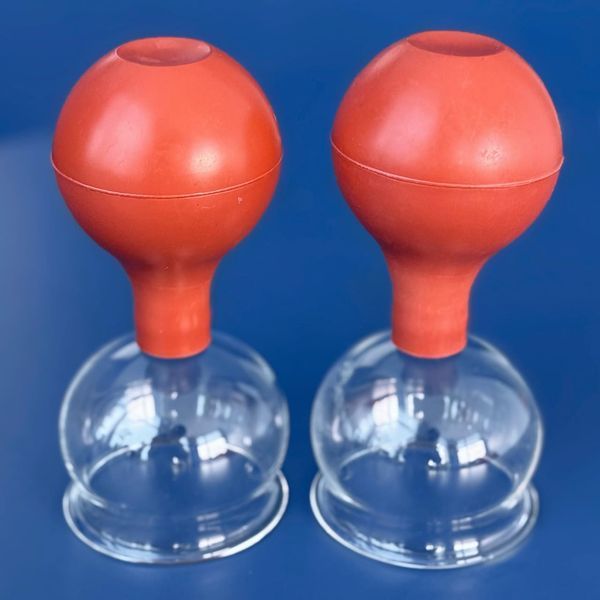 Банка массажная стеклянная (диаметр 5 и 6 см) VG-MCJ-GL-RD фото